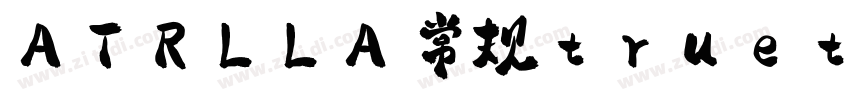 ATRLLA 常规truetype字体转换